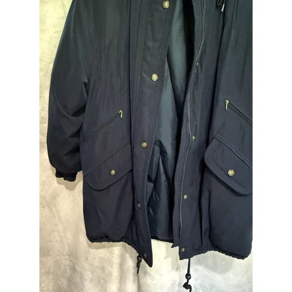 Rare Talbots Men’s Duck Down Parka Chore XL/XXL Long Fit Quilted 48x34x29